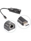 Сетевой адаптер USB Type-C на LAN Ethernet, 10/100/1000 Мбит/с, Realtek